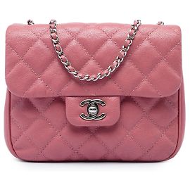 Chanel Pink Small Quilted Caviar Urban Companion Flap
