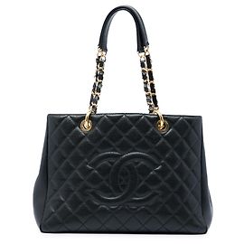 Chanel Black Caviar Grand Shopping Tote