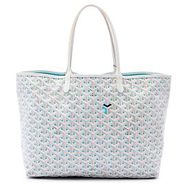 Goyard White Goyardine Claire Voie Saint Louis PM
