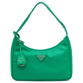 Borsa a tracolla Prada Mini Tessuto Re Edition 2000 Verde