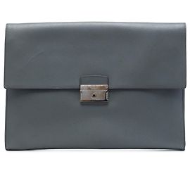Portadocumenti Prada in Saffiano grigio