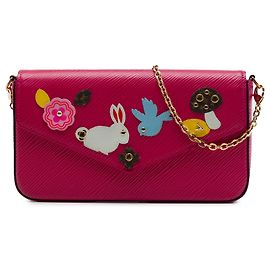 Louis Vuitton Pink Epi Pochette Felicie Patchwork