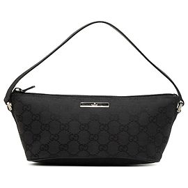 Gucci Black GG Canvas Boat