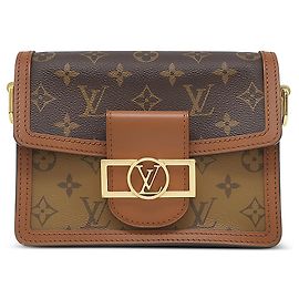 Louis Vuitton Brown Monogram Reverse Mini Dauphine