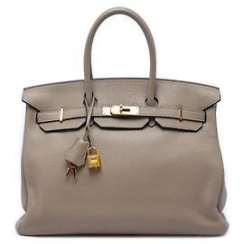 Hermès Brown Clemence Birkin Retourne 35