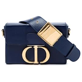 Borsa 30 Montaigne Dior in pelle blu