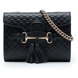 Gucci Mini Microguccissima Emily Crossbody Nero
