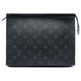 Louis Vuitton Black Monogram Eclipse Pochette Voyage MM