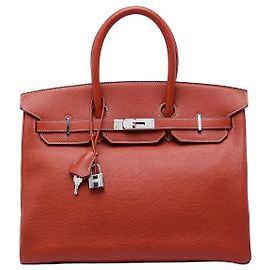 Hermès Brown Epsom Candy Verso Birkin Retourne 35