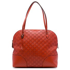 Saco Tote Gucci Orange Medium Guccissima Bree Dome