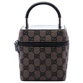 Sac vanity Gucci Mini GG Canvas Marron