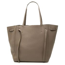 Céline Celine Cabas Phantom Pequeño de Piel de Ternera Granulada Marrón