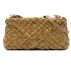 Borsa a tracolla Bottega Veneta Kalimero Cha Cha in Nappa Intrecciato marrone