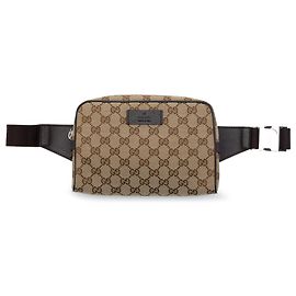 Gucci Gürteltasche aus beige GG Canvas