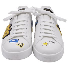 Sneakers Dolce & Gabbana Portofino in pelle bianca