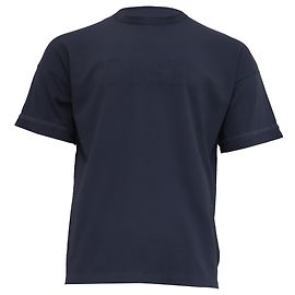 T-shirt ricamata Dior x Stone Island in cotone blu navy