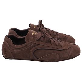 Sneakers Prada Montecarlo Re-Edition 2005 in camoscio marrone