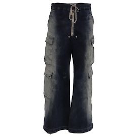 Pantaloni Double Cargo Gradient Rick Owens DRKSHDW EDFU in cotone blu