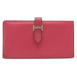 Cartera larga Hermès Béarn Soufflet Chevre
