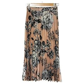 Autre Marque Falda larga plisada con estampado floral Rinascimento