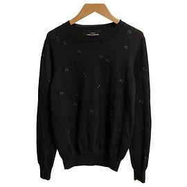 Autre Marque tricot COMME des GARCONS Flower Wool Knit Sweater