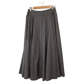 Autre Marque Falda acampanada INGEBORG con panel de twill transparente
