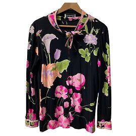 Autre Marque Cárdigan de seda con estampado floral LEONARD PARIS