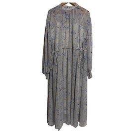Autre Marque GALLARDAGALANTE transparentes Blumen-Maxikleid mit Unterkleid