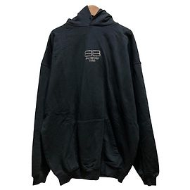 Hoodie Balenciaga BB Logo Rhinestone