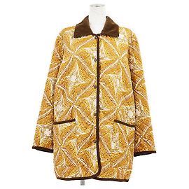 Salvatore Ferragamo gesteppte Cordjacke aus Polyester