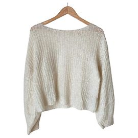 Autre Marque ROPE' Kurzstrickpullover aus Mohair-Seidenmischung