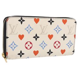 LOUIS VUITTON Monogram Game On Zippy Long Wallet White M57491 LV
