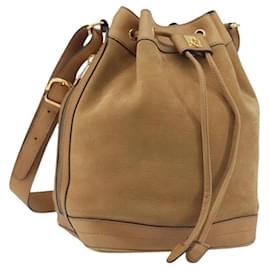 Céline Borsa a tracolla CELINE in pelle beige e oro, autentica 194005