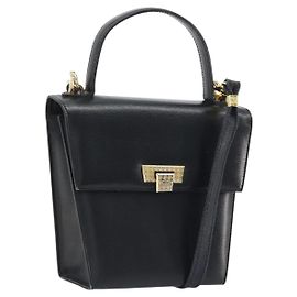 Borsa a mano Christian Dior in pelle, modello 2 vie, nera e oro, autentica, codice articolo ep15222.