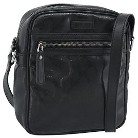 Borsa a tracolla GUCCI GG Implementation in PVC nero e argento 233268 Autentica ep15366A
