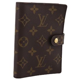 LOUIS VUITTON Monogram Agenda PM Day Planner Cover R20005 LV Auth am12492V