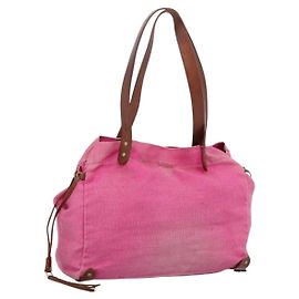 Borsa Tote Miu Miu Canvas Pink Auth 199676