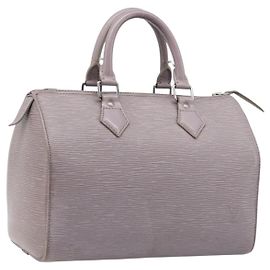 Borsa a mano LOUIS VUITTON Epi Speedy 25 Gray Lilac M4301B LV Auth 199172A