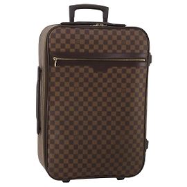 LOUIS VUITTON Damier Ebene Pegas 55 Suitcase N23294 LV Auth 199581A