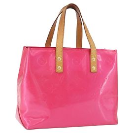 Borsa a mano LOUIS VUITTON Monogram Vernis Reade PM Fuchsia Pink M91221 Auth 198531