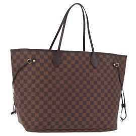 Borsa Tote LOUIS VUITTON Damier Ebene Neverfull GM N51106 LV Auth fm5448V
