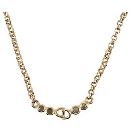 Collana Christian Dior Metallo Tono Oro Auth 197923