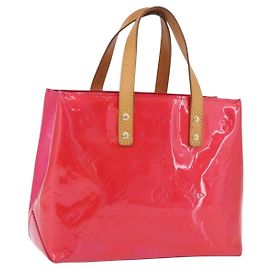 Borsa a mano LOUIS VUITTON Monogram Vernis Reade PM Fuchsia Pink M91221 Auth 198550A