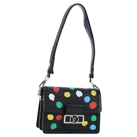 LOUIS VUITTON LVxYK Dauphine Mini Taurillon Clemence Black M21750 Auth 199094SM