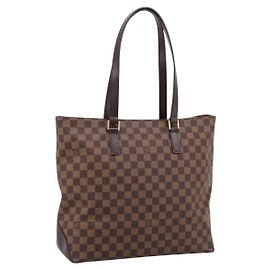 LOUIS VUITTON Damier Ebene Cabas Mezzo Tote Bag SPO LV Auth 200190V
