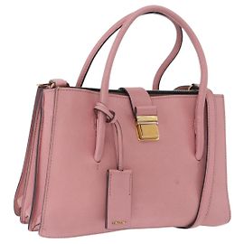 Miu Miu Handtasche Leder 2way Rosa Gold Auth 198705A