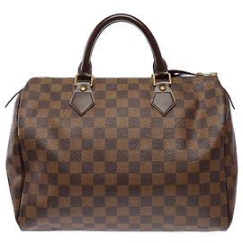 Borsa LOUIS VUITTON Speedy in Tela Marrone - 103850