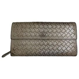 Cartera Vintage Bottega Veneta de cuero Intrecciato Beige