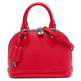 Borsa Louis Vuitton Epi Alma BB rossa