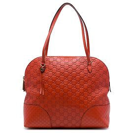 Borsa Gucci Bree Dome Medium Guccissima Arancione